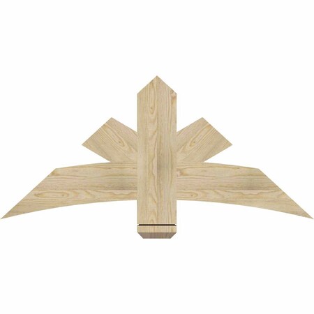 Ekena Millwork Alberta Rough Sawn Timber Gable Bracket, Douglas Fir, 48"W x 22"H x 2"D x 6"F, 11/12 Pitch GBW048X22X0206ALB00RDF